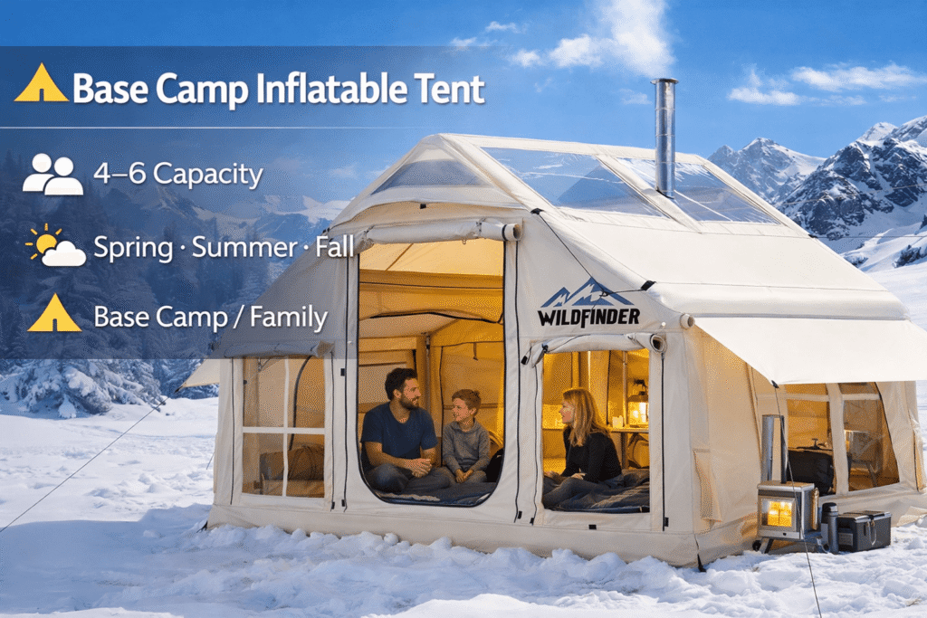 WildFinder Inflatable Tent - Base Camps and Stationary Group Camping