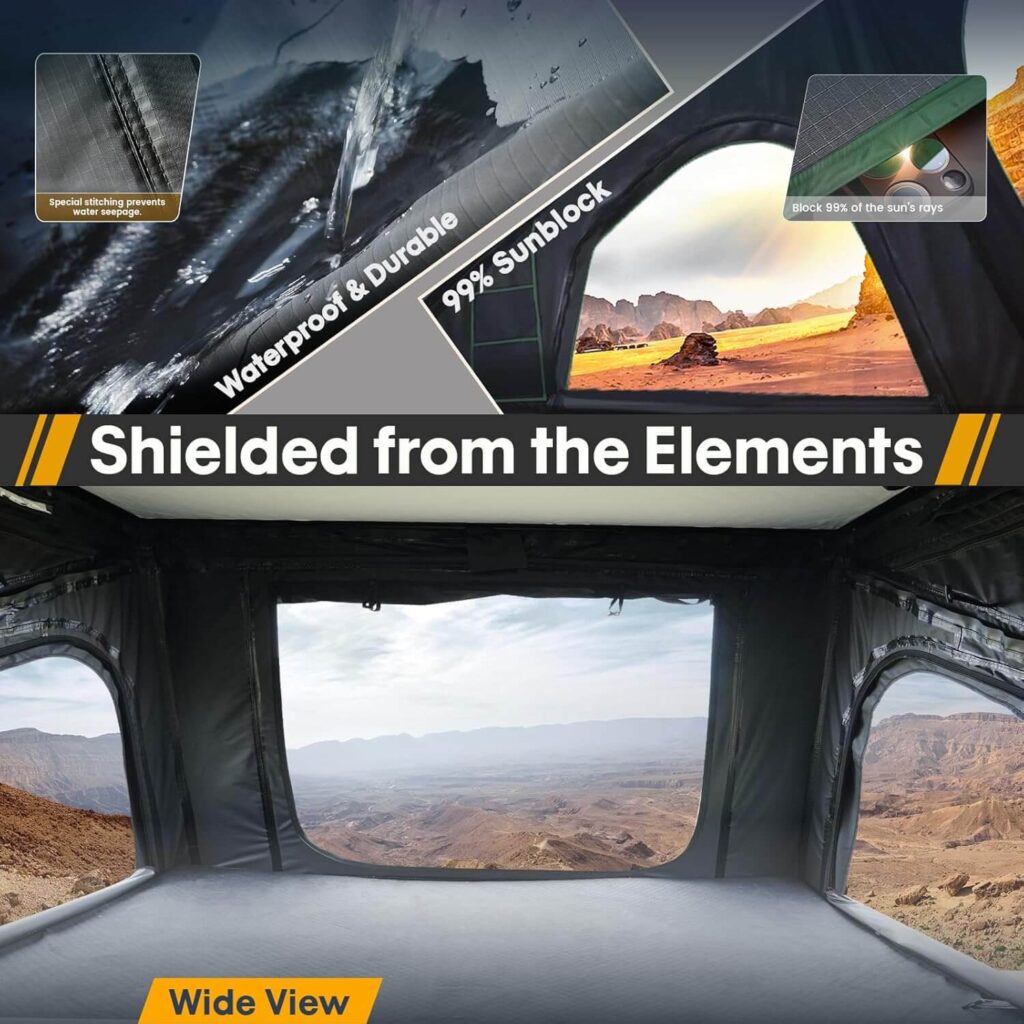 WildFinder Rooftop Tent - Ventilation and Interior Layout