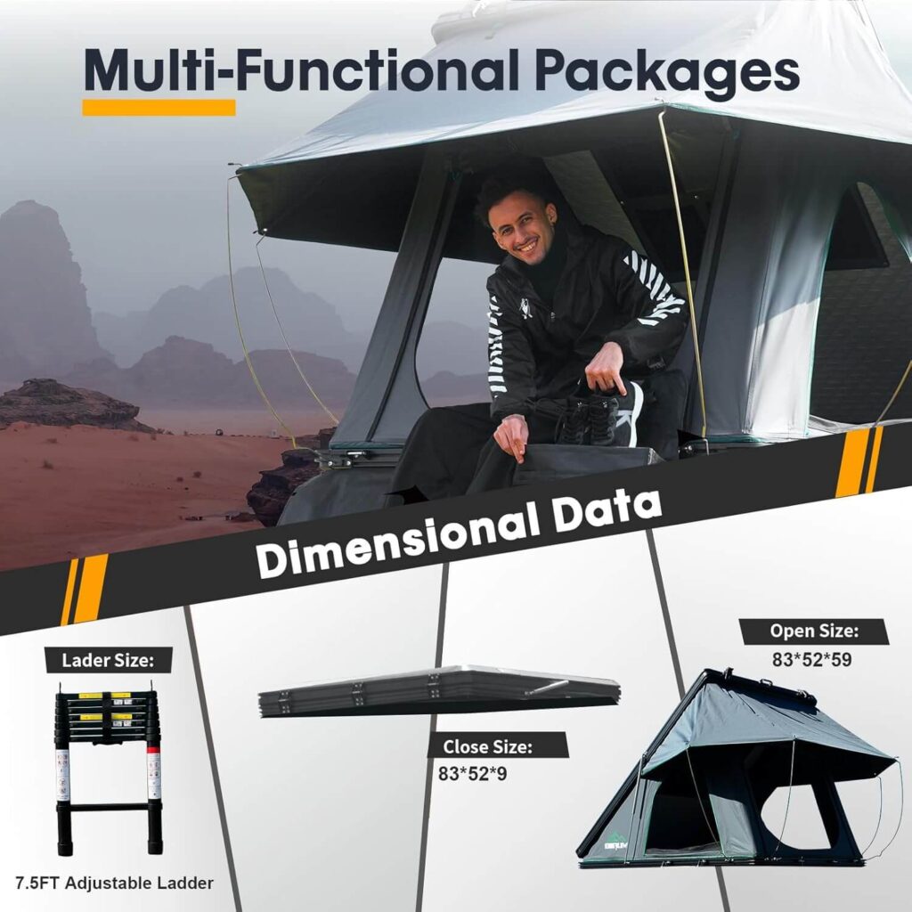 WildFinder Rooftop Tent - Load and Use Parameters