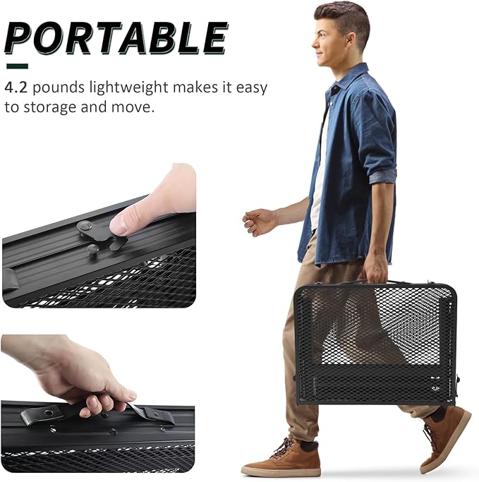 WildFinder 2x1.3 FT folding table is portable at 4.2 pounds, easy to carry